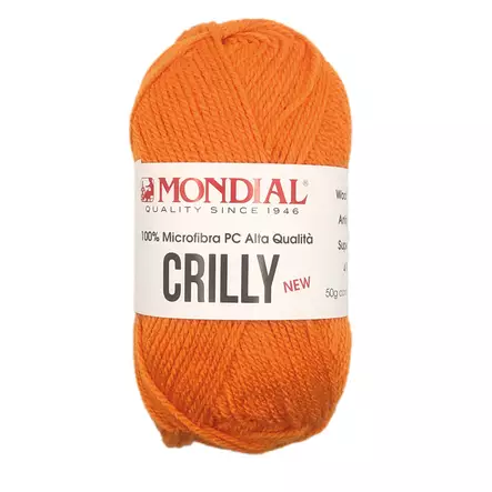 MONDIAL CRILLY-156 100% MIKROKUITU POLYESTER, 50g - 133m ORANSSI - Akryylilangat - 36886 - 1