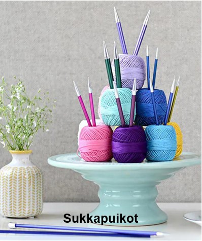 Sukkapuikot neulontaan